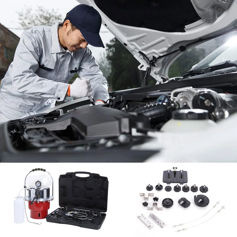 

Portable Pneumatic Air Pressure Kits Bleed Brakes and Clutches Bleed Valve System Tools Professional Brakes Auto Parts