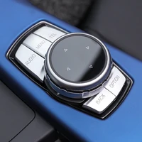 car multimedia button knob cover trim knob sticker for nbt controller for idrive button car accessories interior for auto