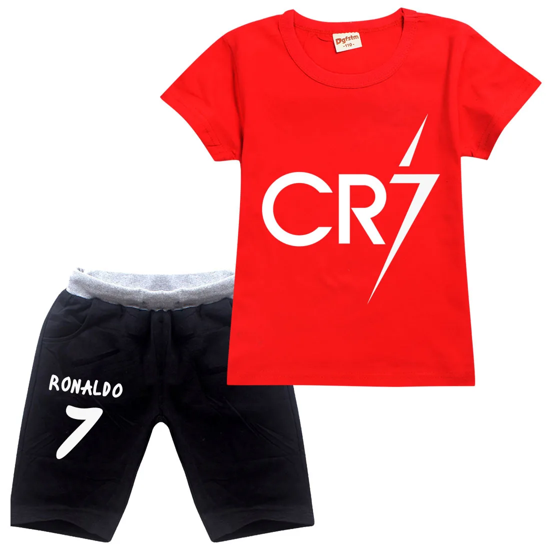 Хлопковые летние детские мягкие шорты костюм футболка звезда мальчик девочка
