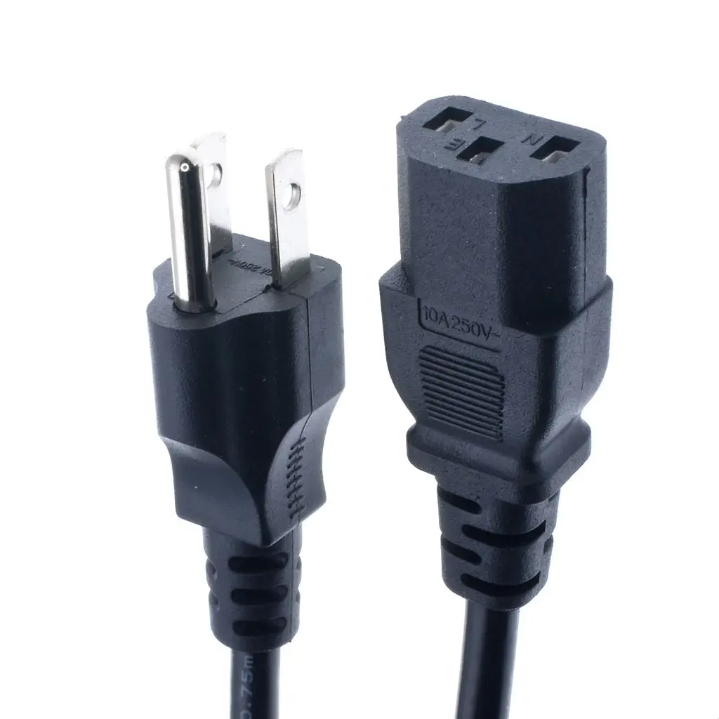 Американский сетевой шнур NEMA 5 15P к IEC C13 американский стандарт три вилки