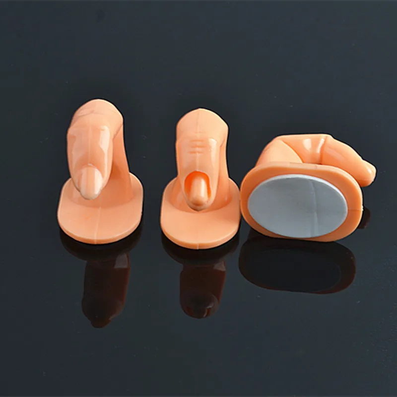 Kalvaro 1pcs Useful Plastic Fake Fingers Model Nail Art Training Practice Display False Nails Tips Glue Acrylic Tool |