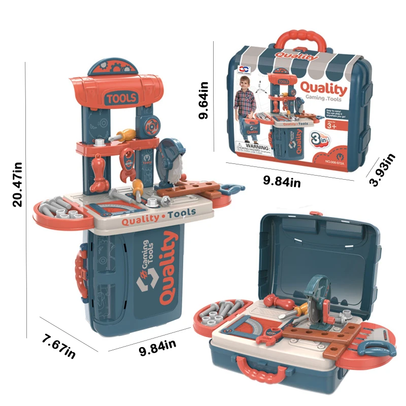 

Children Pretend Play Simulation Repair Tool Engineering Toys With Suitcase For Children Educational Toys Birthday Gift