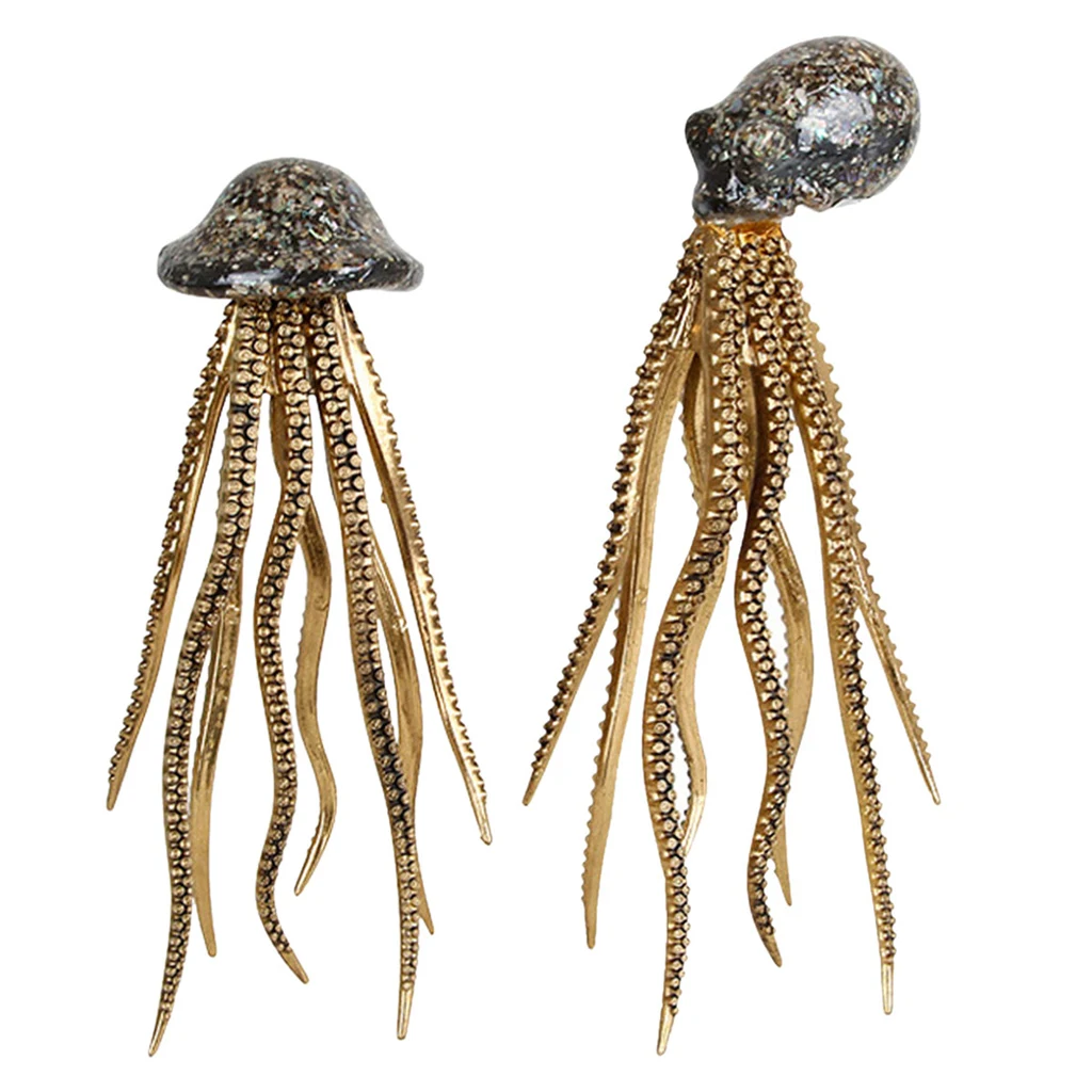 

Resin Octopus/Squid Desktop Garden Ornaments Art Animal Room Decoration