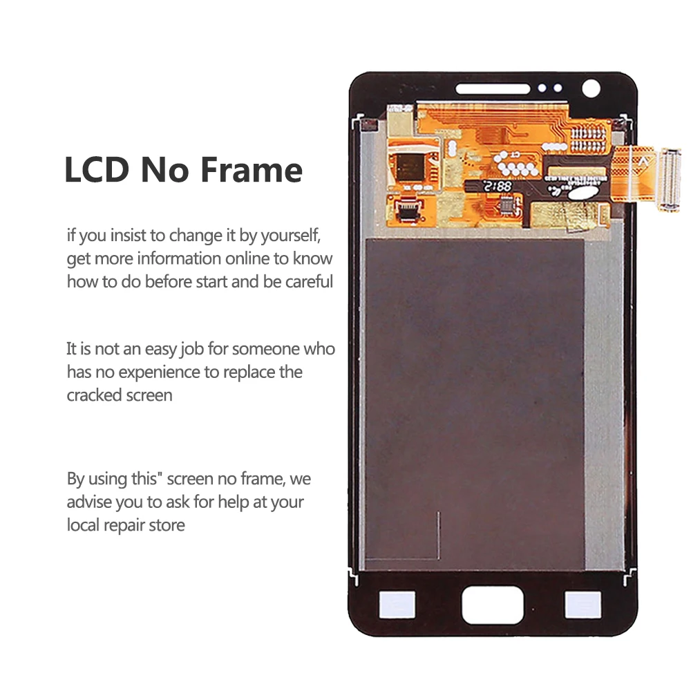 4.3&quot Original Lcd For Samsung Galaxy S2 Display Touch Screen Digitizer Assembly I9100 i9105 Screens | Мобильные телефоны и