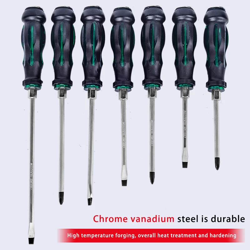 

OUDISI High quality Screwdriver Multi-function Can Be Percussive Strong Magnetic Core Screwdriver Flat head and plum blossom