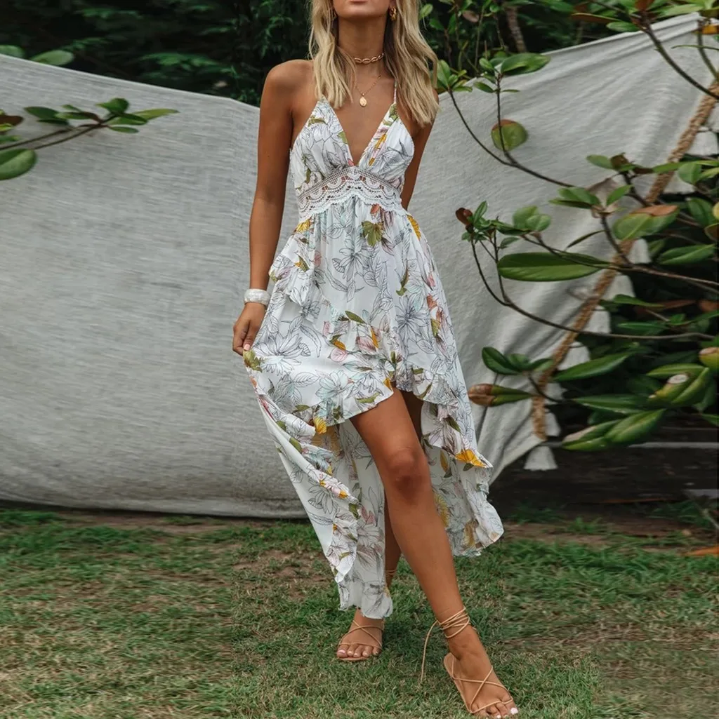 Повседневное облегающее платье с v-образным вырезом гофрированная Длинная