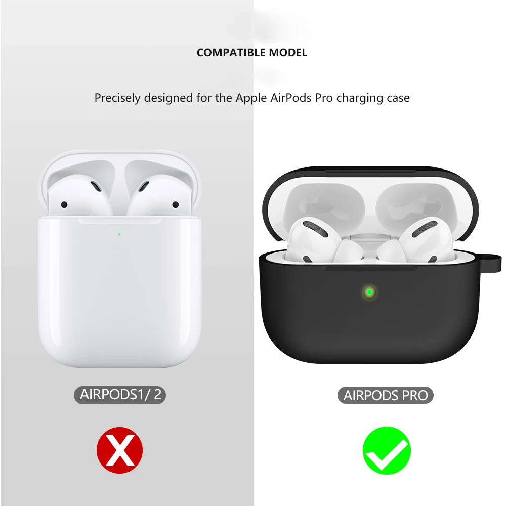 Мини Мягкий силиконовый чехол для Apple Airpods Pro противоударный чехол для Apple гарнитура для AirPods чехол s для Airpods Pro защитный чехол