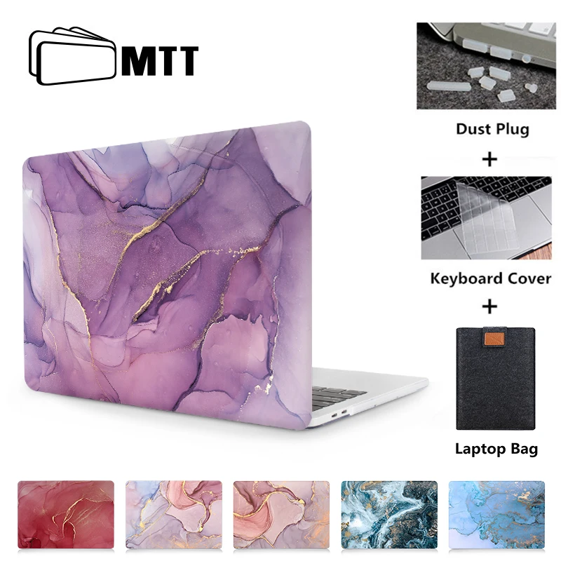 MTT чехол для ноутбука Macbook Air Pro retina 11 12 13 15 16 мраморный Жесткий Чехол для mac book 13,3 дюймов с сенсорной панелью a1706 a1502