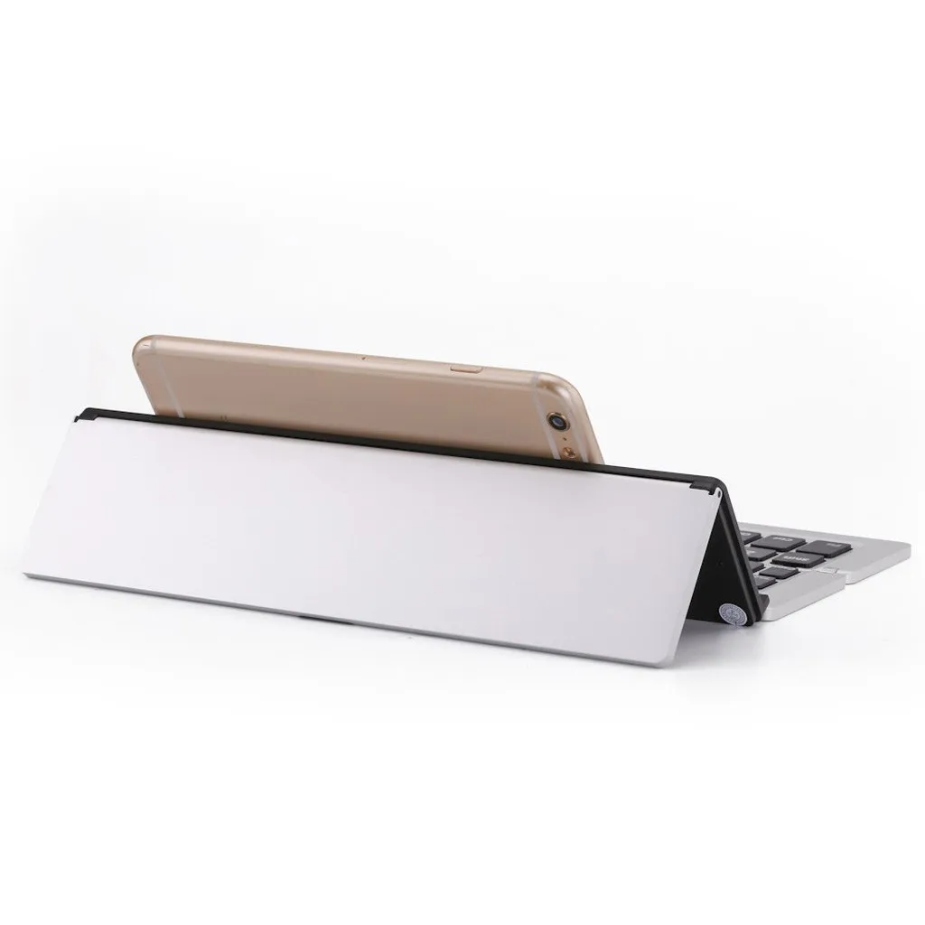

Portable Folding Bluetooth Mini Keyboard Aluminum Compatible Foldable Wireless Bluetooth Keyboard For IOS/Android Tablet #BL3