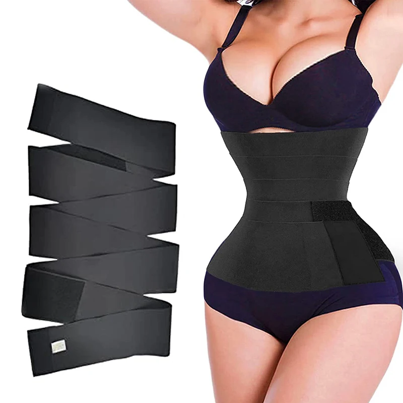 

Waist Trainer for Women Tummy Wrap Waist Trimmer Belt Invisible Slimming Body Shaper Plus Size Reductive Girdle Compression Wrap