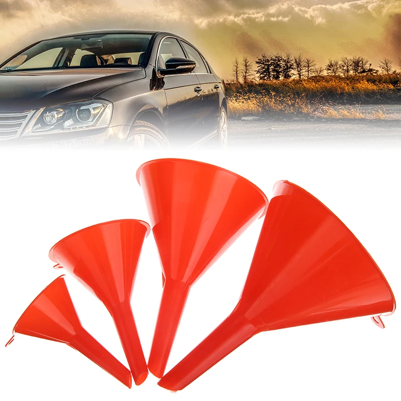 Mayitr 4 шт. пластиковая Автомобильная многофункциональная масляная Воронка Ho для