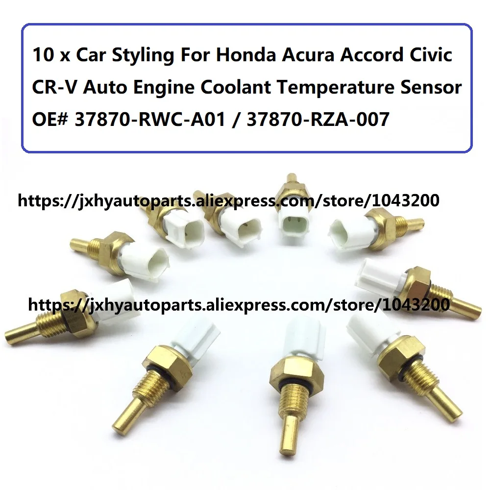 10 шт. автомобильный Стайлинг для Honda Acura Accord Civic CR V датчик температуры охлаждающей
