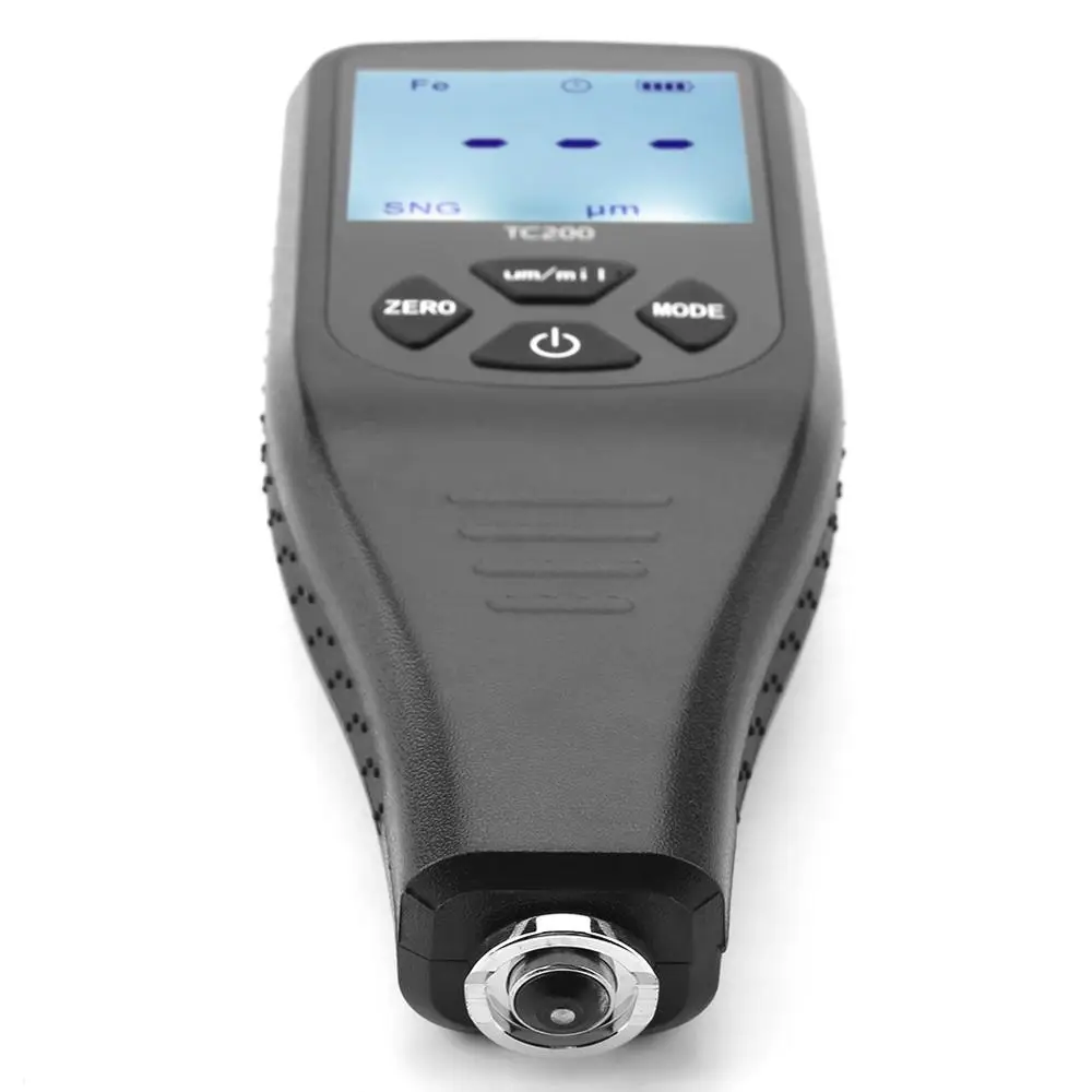 TC200 ЖК дисплей цифровой датчик толщины покрытия измерительный инструмент для