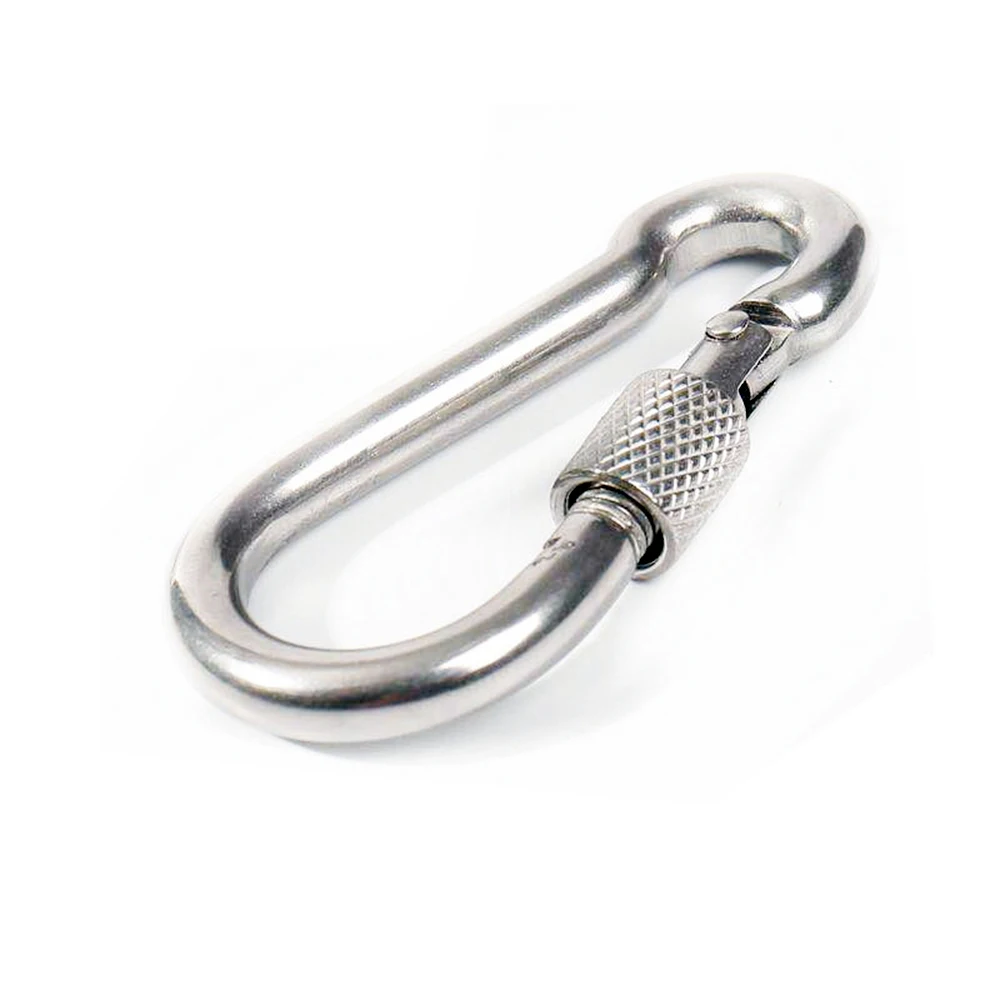 304 из нержавеющей стали альпинистская Пряжка мини серебро Весна Карабин брелок