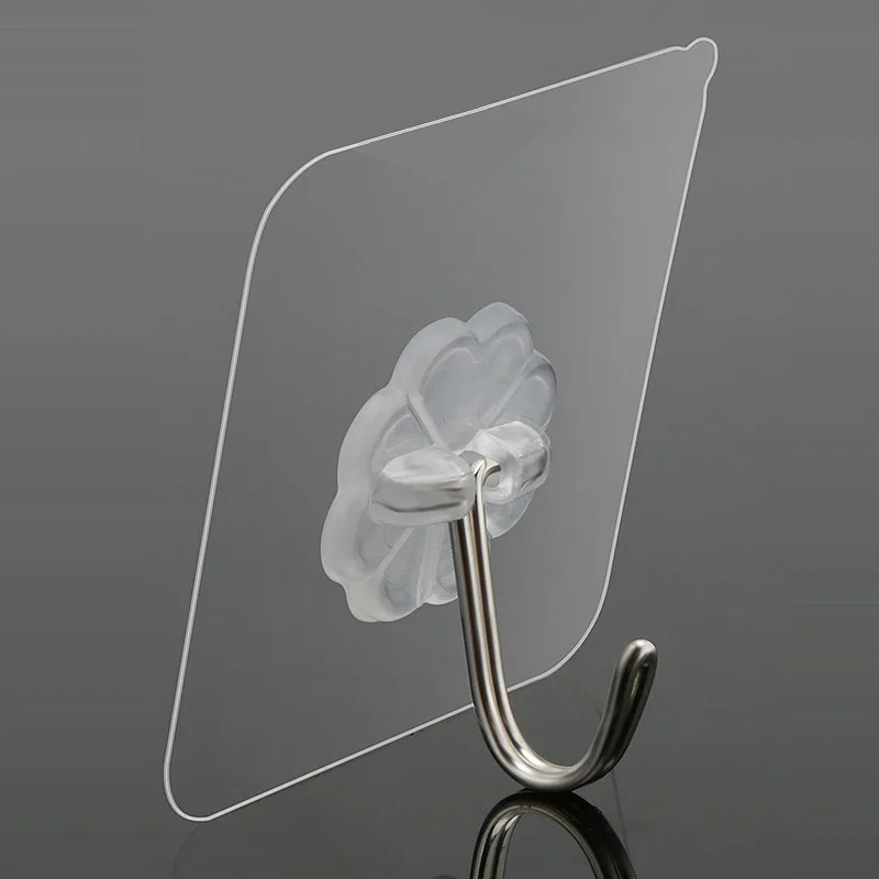 

Настенные крючки на присоске, прозрачные самоклеящиеся вешалки для дверей и ванной комнаты, аксессуары для кухни