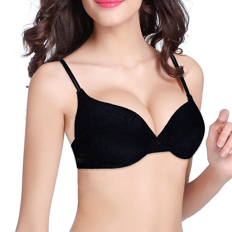 YANDW Лидер продаж Для женщин бюстгальтер кружевной без косточек с подкладкой пуш