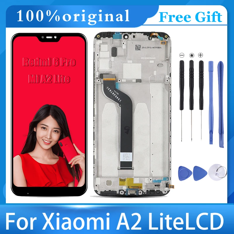Сенсорный экран для Xiaomi Mi A2 Lite Redmi 6 Pro 5 84 '' с рамкой/без рамки|Экраны мобильных