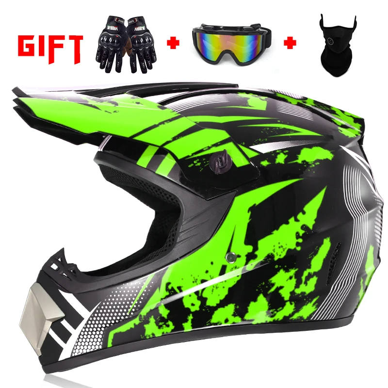 Профессиональный шлем для мотокросса мотоциклетный бездорожья с мультяшным