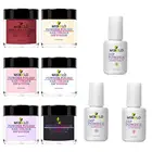 Пудра для ногтей, пусковой набор, система подачи пудры, стартовый набор для ногтей, система подачи пудры для французского маникюра, набор для дизайна ногтей сплошного цвета