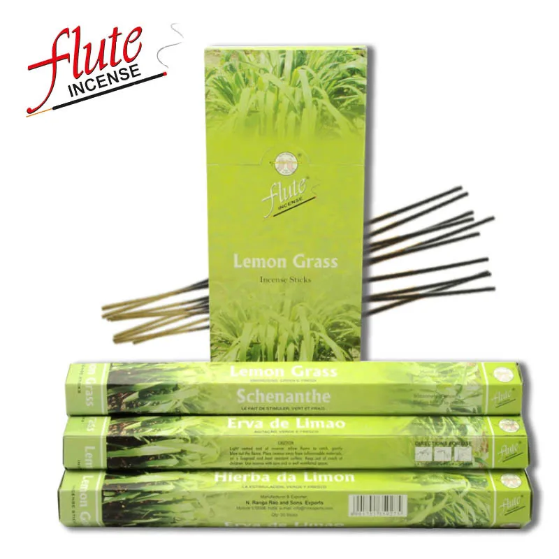 Lemon Grass Флейта 120 палочки/упаковка Kamasutra человек специи Порошковая палочка ладан ручной работы из индийского сжигания в офисе для медитации - Аромат: Lemon Grass