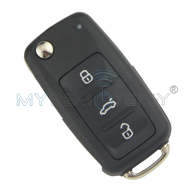 2 шт. Автомобильный ключ-раскладушка для VW Beetle Golf Jetta Eos Polo Tiguan ID48 434 МГц 2011-2013 HU66 3