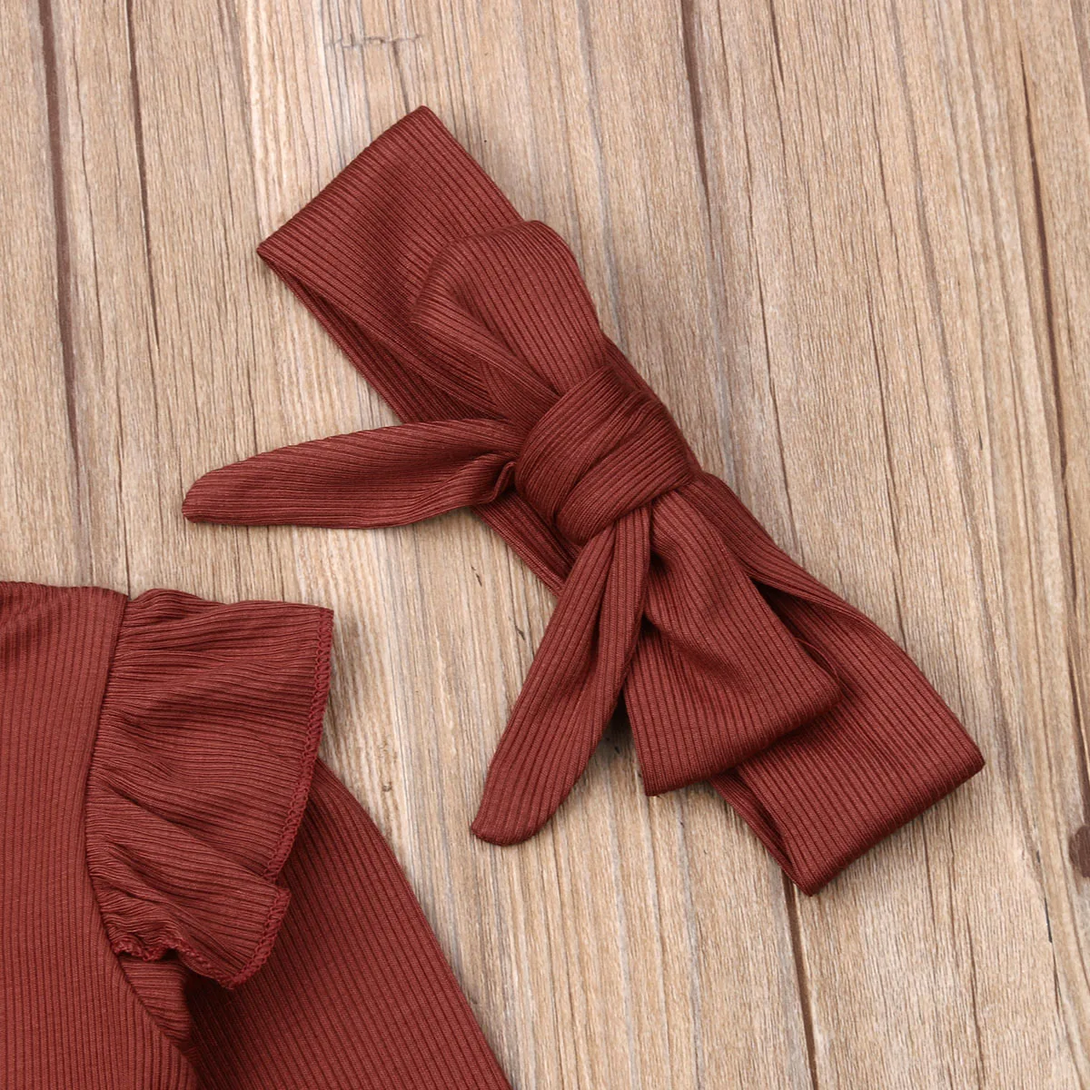 Новая осенняя одежда для маленьких девочек из 3 предметов комбинезон топ штаны с