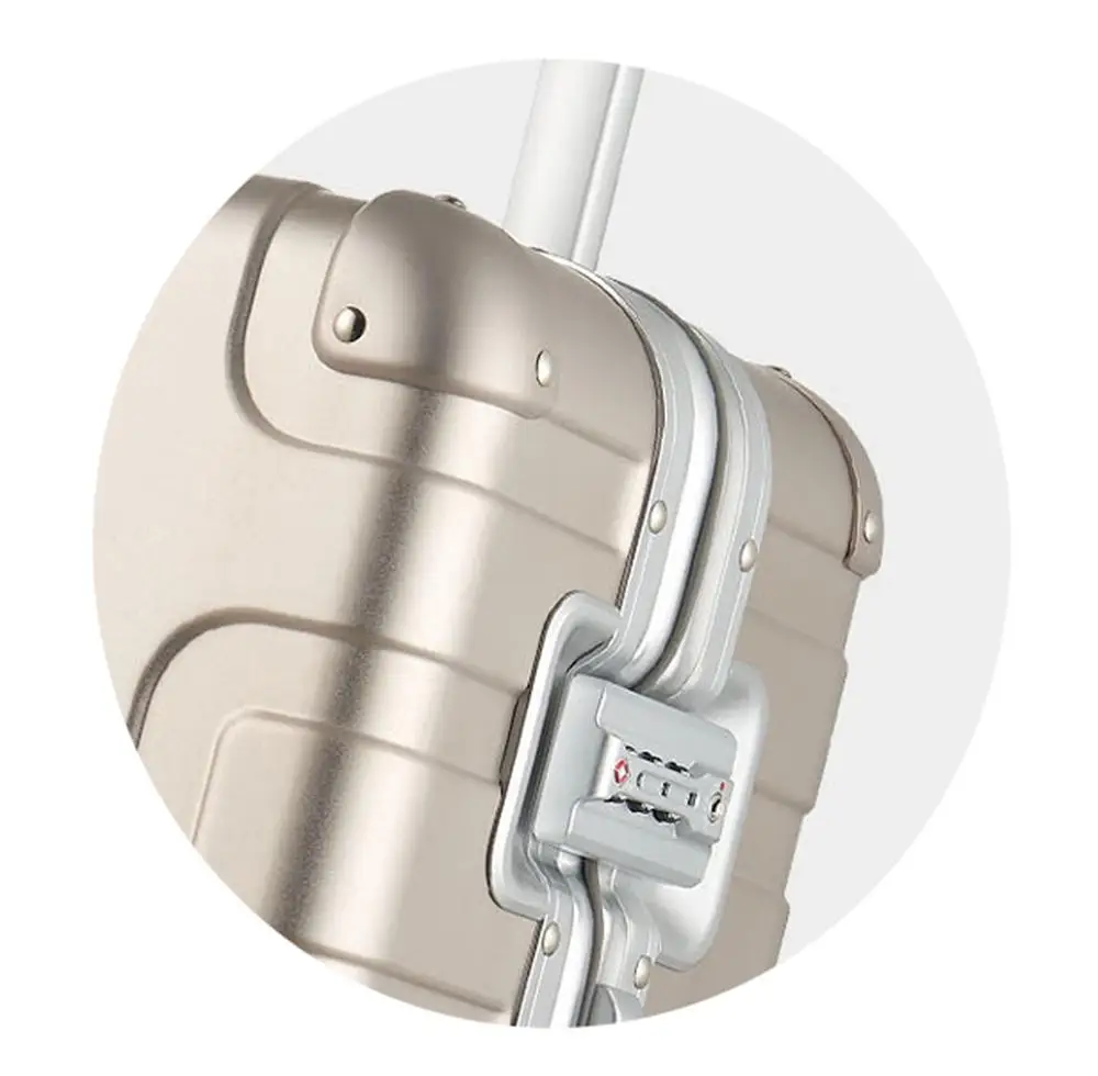 Чемодан из алюминиевого сплава 100% чехол на колесиках 24 дюйма для заказа | Бытовая