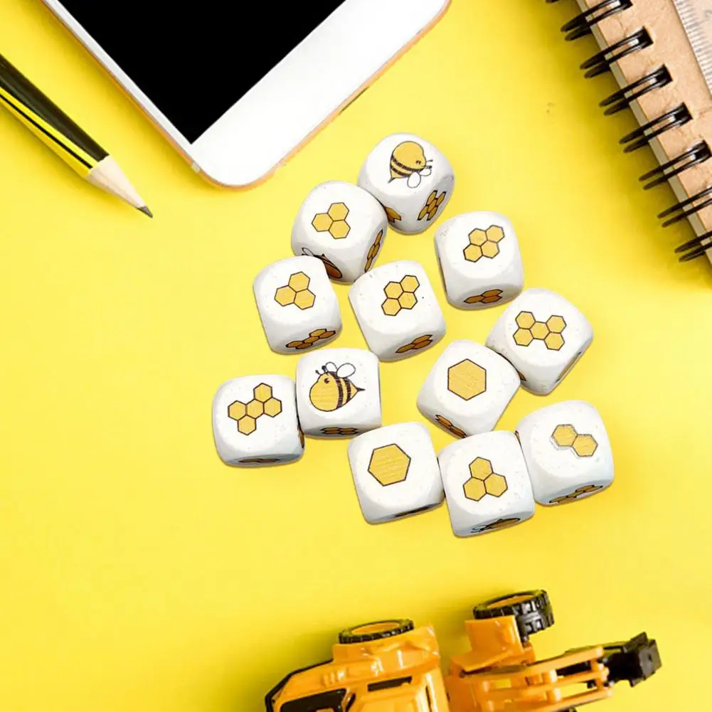 12 шт. деревянные кубические игральные кости для детей | Дом и сад