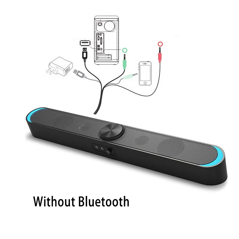 ПК ТВ звуковая панель динамик USB Саундбар для компьютера ПК телефон портативные динамики наушники Micphone стерео звук Саундбар для телевизора
