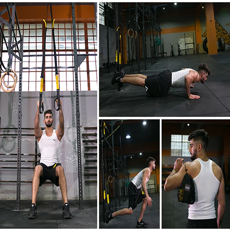 

Suspension Resistance Band set Gym Workout Crossfit Exercise Pull Rope Stretch Straps Tension Training Hanging Training Strap