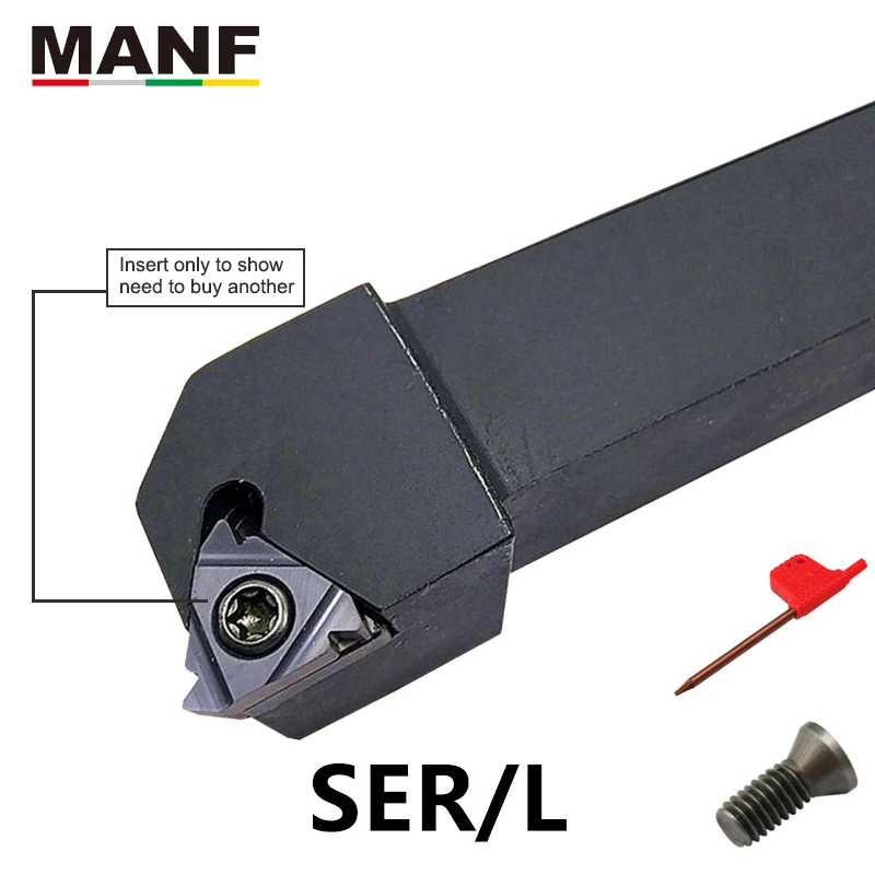MANF SER1212H16 20*20 16*16 держатель для ЧПУ Резак внешние резьбовые инструменты резьбы держатели инструментов резьба токарный держатель резец токарный