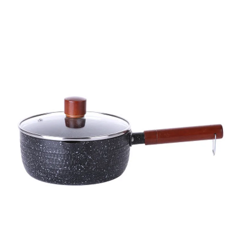 Non-stick Pan Milk Hammer Pattern Thickening Snow Pot Noodle Baby Food Supplement Induction Cooker Universal | Дом и сад