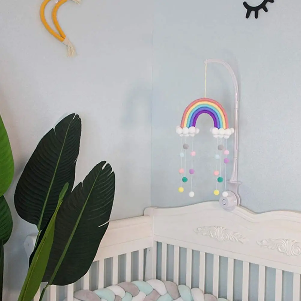 

Baby Toys Clouds Raindrops Rainbow Tassels Wind Chimes Toys For Nerbown Bed Hanging Tent Decor Nursing Baby Products