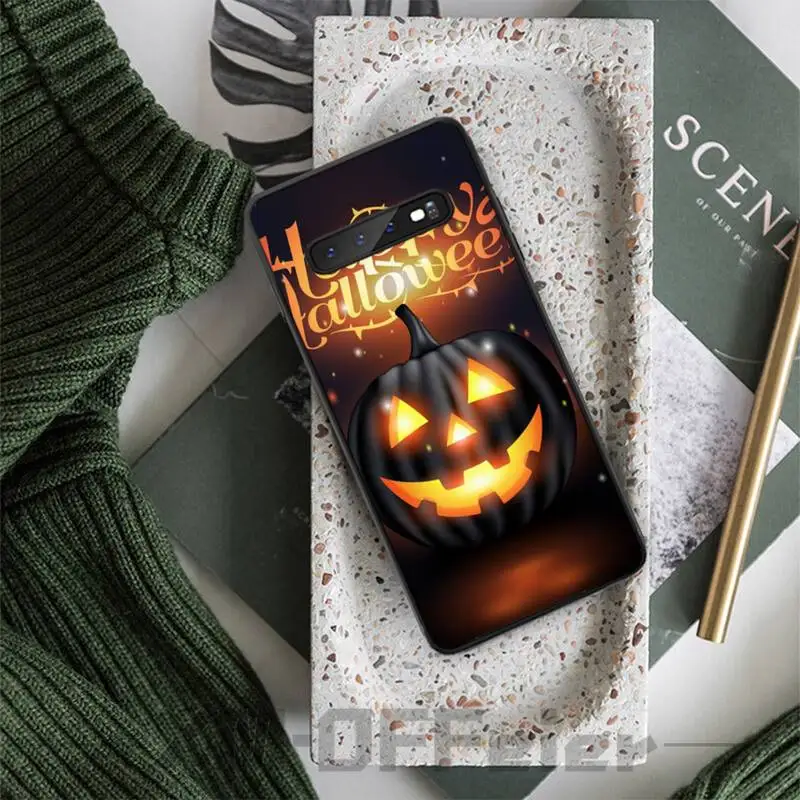 Чехол с рисунком тыквы на Хэллоуин чехлы для samsung galaxy A10 A20 A30S A40 A50 A51 A70 A71 note 8 9 10 |