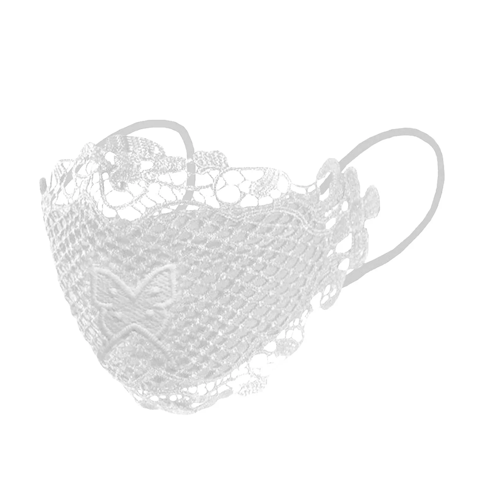 Маска женская кружевная многоразовая с бабочками 1 шт.|Маски для вечеринки| |