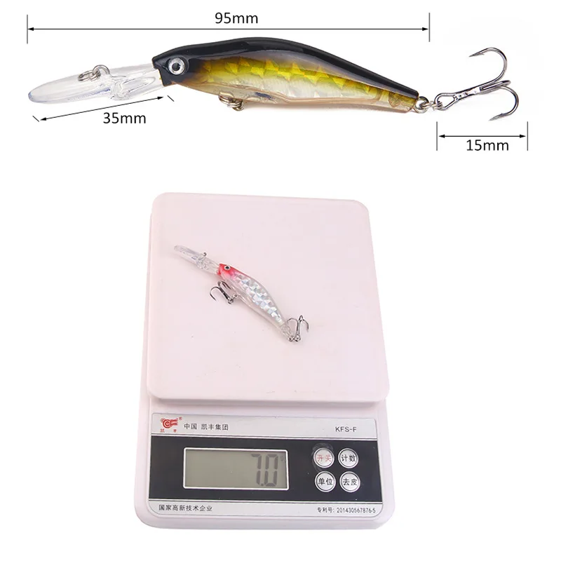 1 шт. рыболовная приманка 9 5 см 7 г|Наживки для рыбной ловли| |