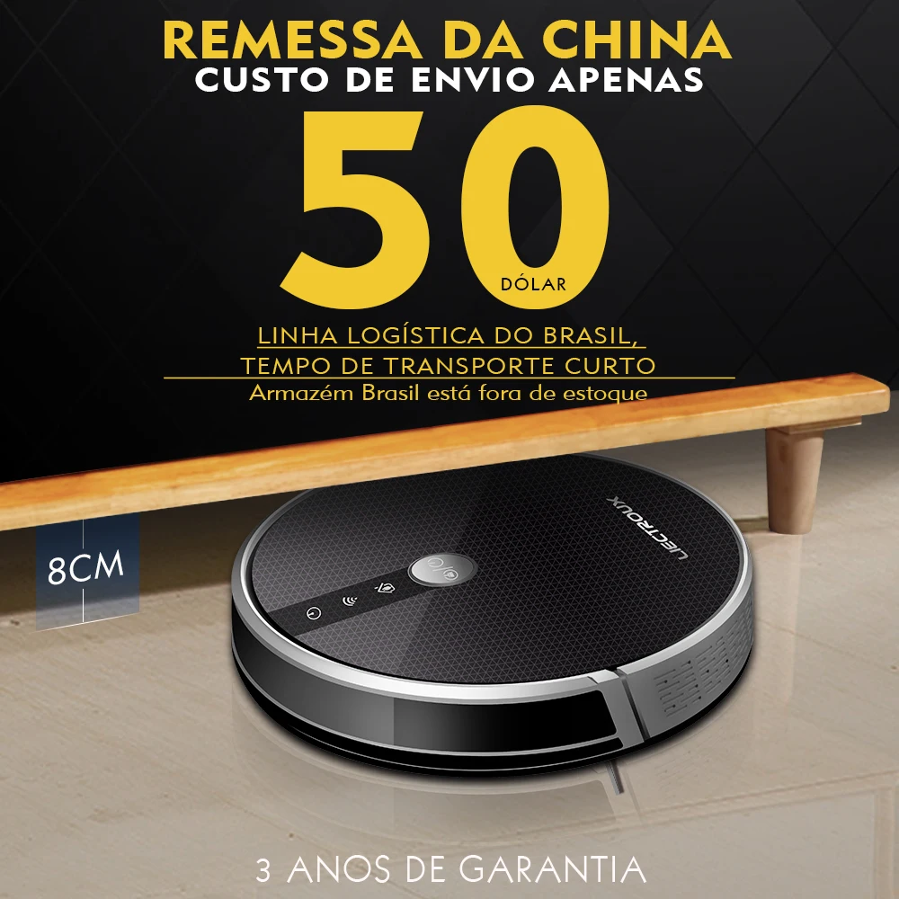 

(Brazil warehouse) LIECTROUX Robot Vacuum Cleaner C30B Wifi, Cleaning Map Display,Map Navigation, Electric Water Tank