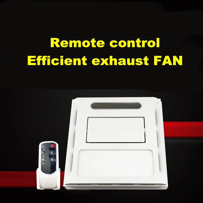 Встроенный потолочный кухонный вентилятор для ванной комнаты с дистанционным