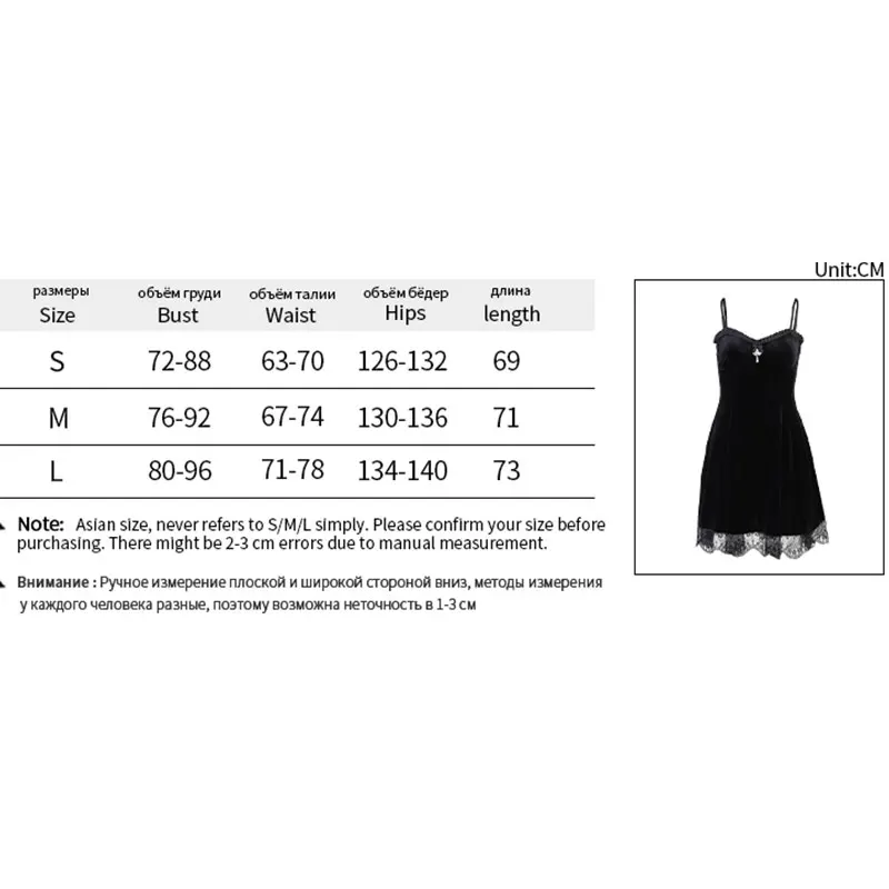 

Black Mall Goth Aesthetic Velvet Vintage Lolita Mini Dresses Punk Gothic Lace Patchwork A-line Dress Women Fairy Grunge Dresses