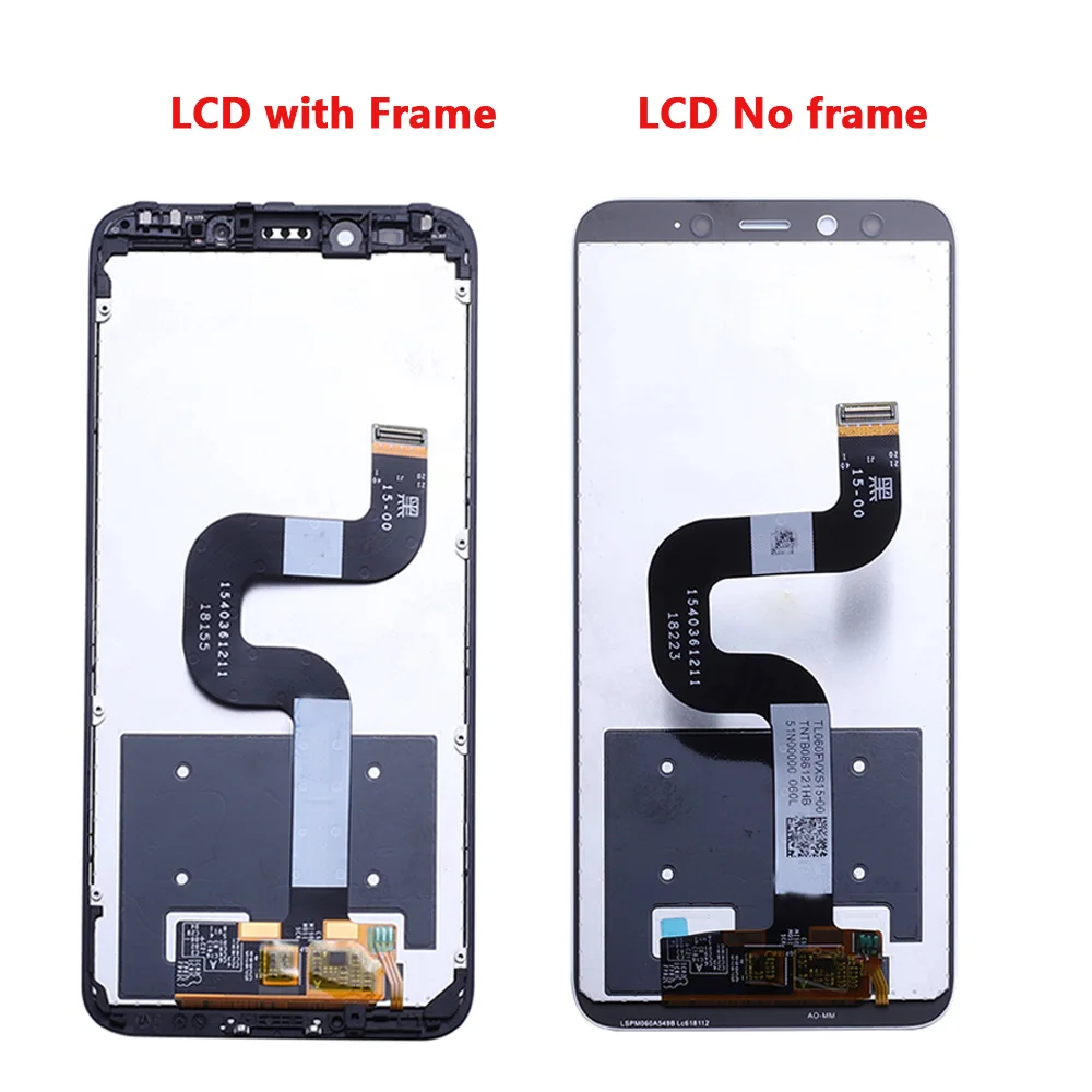 ЖК-дисплей AAA качества с рамкой для XiaoMi Mi A2 MIA2 сенсорным экраном замена Xiaomi 6X