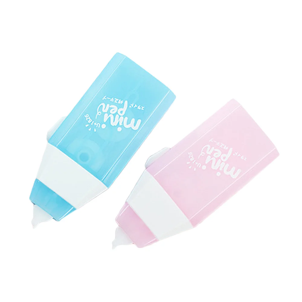 

6PCS Adhesive Dots Stick Roller Correction Tapes Creative Useful Tape Eraser Wipe Out Tape Correction Tape Eraser (3PCS Pink, 3P