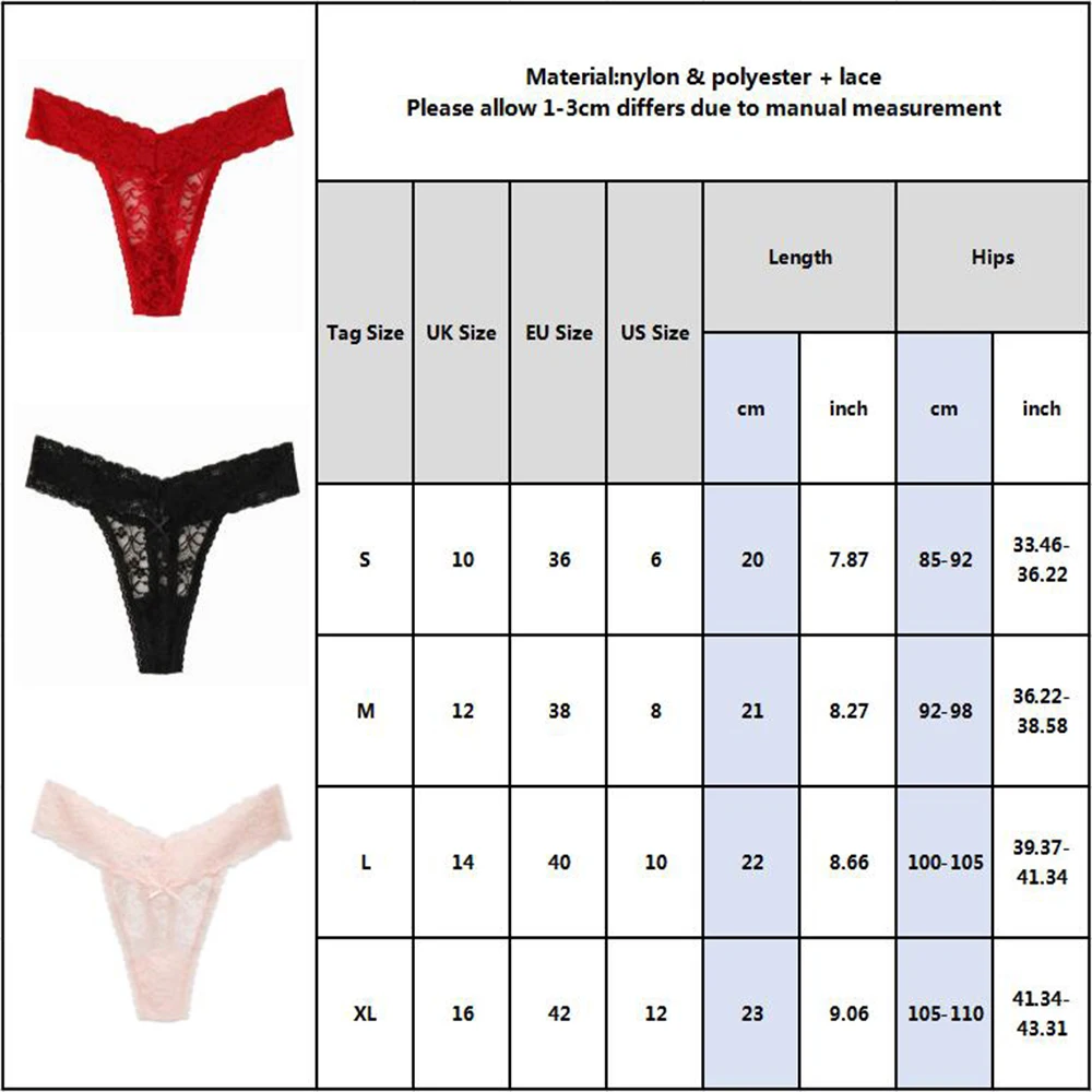 3 шт./упак. Для женщин сексуальные трусики-стринги комплект нижнего белья