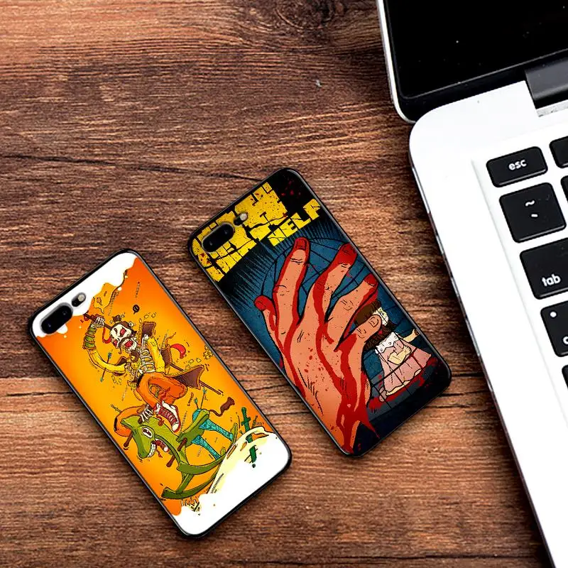 Сатирический уход за картинкой для детей iPhone 6 6S 7 8 Plus X XS XR Max 5 5S TPU Мягкий защитный