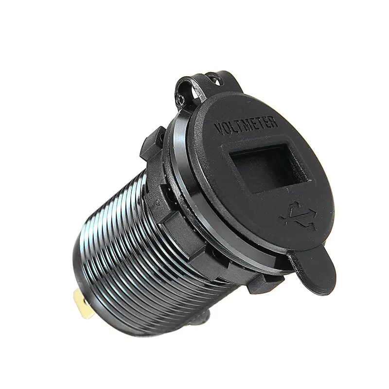 

Автомобильное зарядное устройство QC3.0 с двумя USB разъемами 12В-24В, порт быстрой зарядки с водонепроницаемой крышкой, быстрое зарядное устрой...