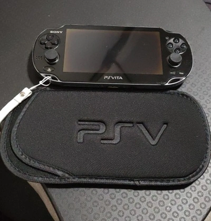 Противоударный мягкий чехол чехол-сумка для Sony PS Vita 1000 PSV 2000 геймпада черная сумка