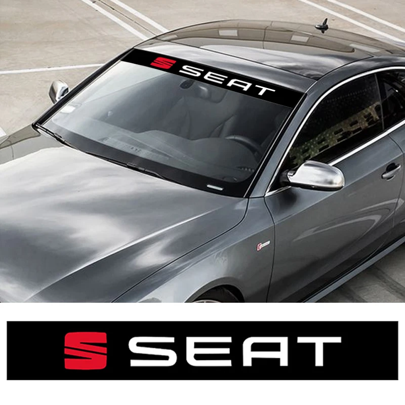 

1pcs Rear Window Sticker Windshield Decal Waterproof Applique for Seat FR leon mk3 mk2 5f lbiza Altea 6j Alhambra Arona cupra
