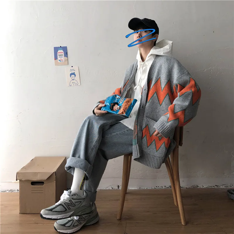 Женский вязаный кардиган большого размера свободный толстый Повседневный