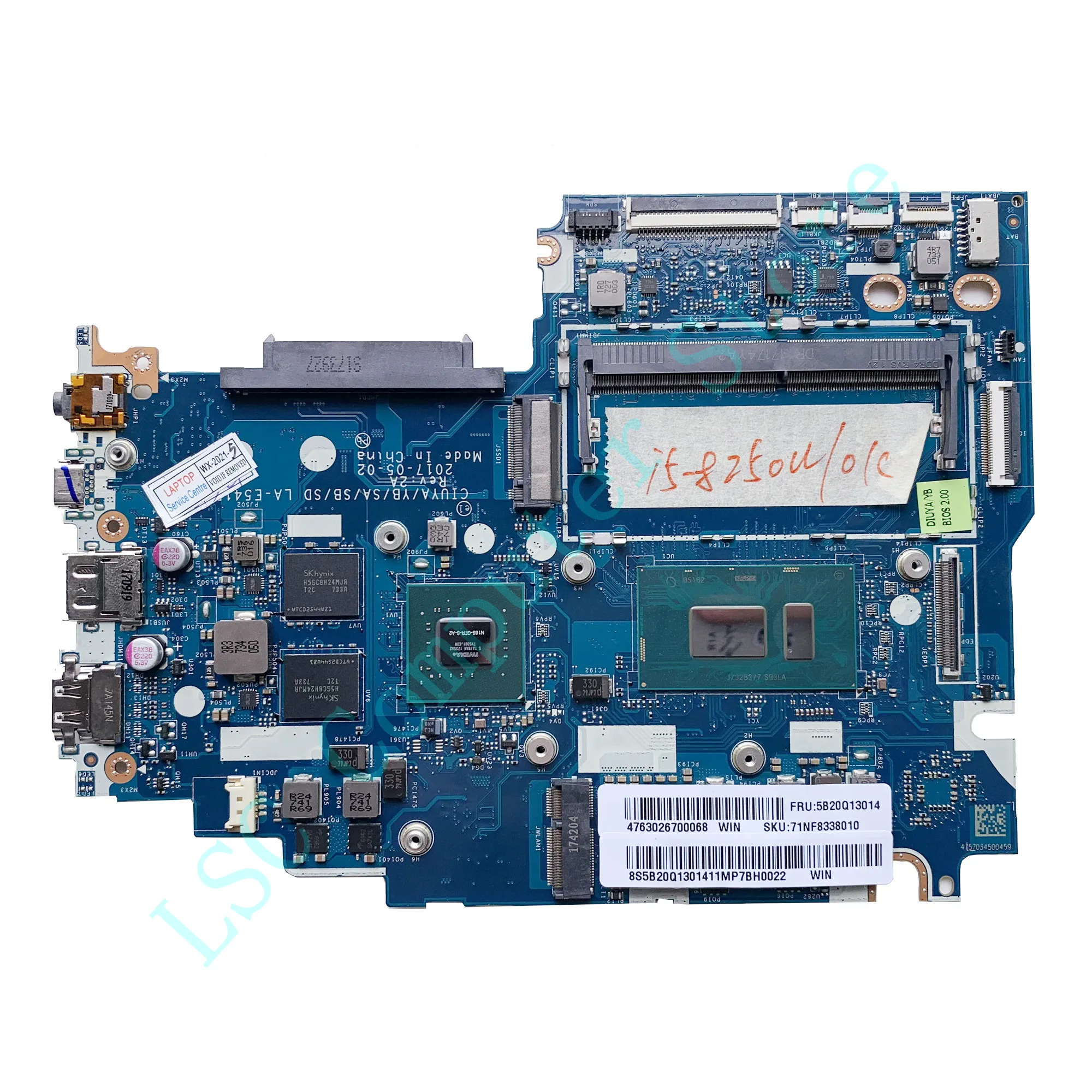 Материнская плата LSC для ноутбука Lenovo Yoga 520-14IKB Flex 5-1470 5B20Q13014 LA-E541P с процессором