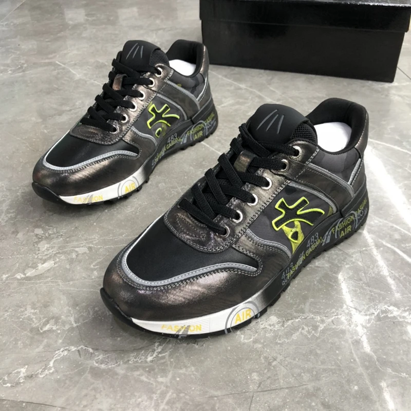 

New Casual Shoes Men's Shoes 2022 Autumn And Winter Thick-soled Color Matching Sports Shoes Men's Old Shoes Korean Style Trendy