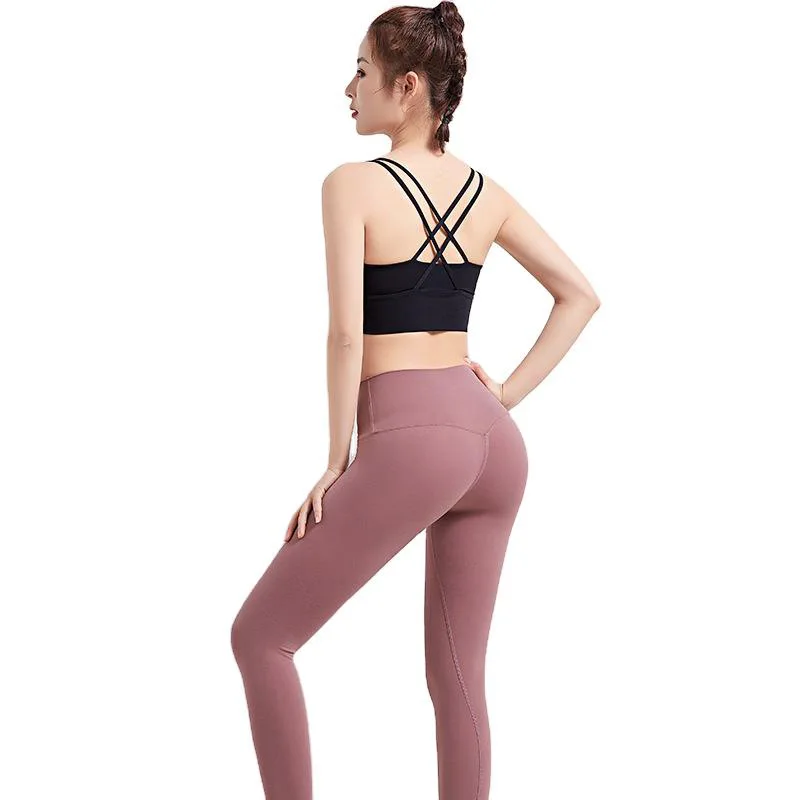 

Sports cross beauty back bra running breathable gathering shockproof casual sports underwear outer wear bra